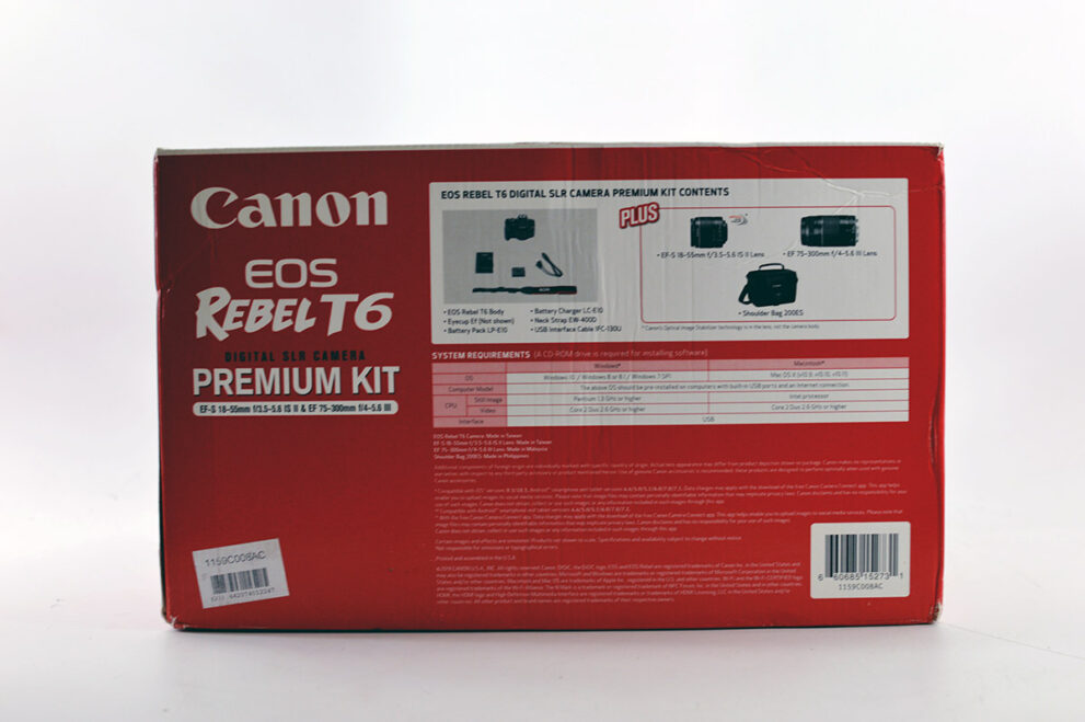 Canon Digital SLR Camera Kit (EOS Rebel T6) Resale Technologies