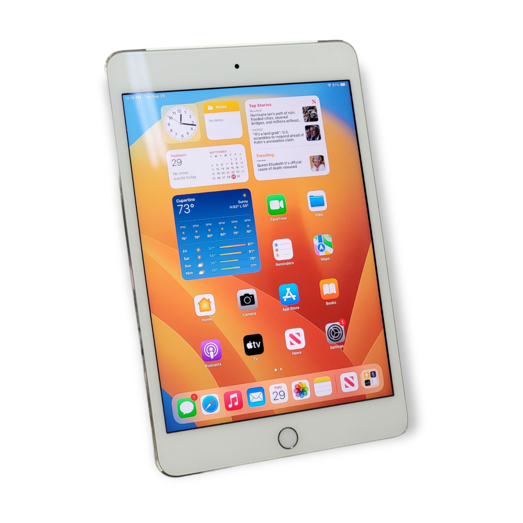 Apple iPad Mini 4 64 GB (Wi-Fi + 4G LTE, Gold) A1550 | Resale Technologies