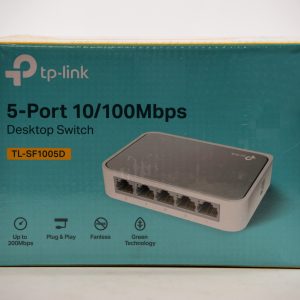 TP Link TL SF1005D 5 port 10 100 Mbps desktop network switch sold by Resale Technologies in Columbus Ohio